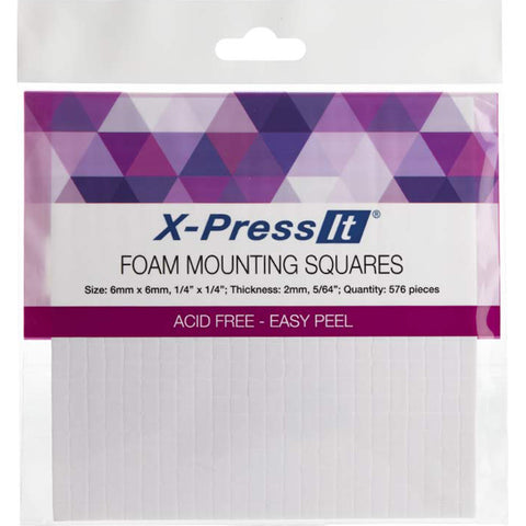 X-Press It Foam Mounting Squares .25"X.25" 576/Pkg
