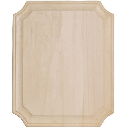 Basswood French Corner Plaque