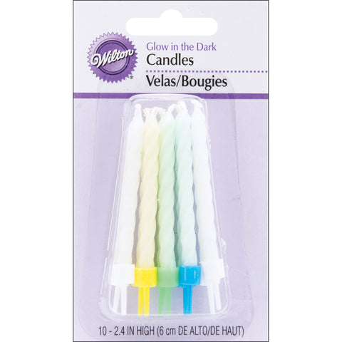 Birthday Candles W/Holders 2.5&quot; 10/Pkg