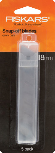 Fiskars 18mm Snap-Off Blades 5/Pkg