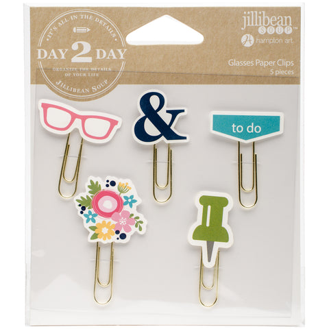Day 2 Day Planner Decorative Clips 5/Pkg