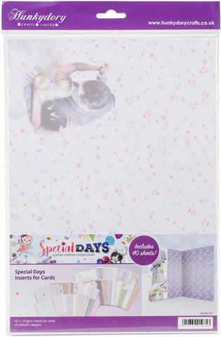 Hunkydory Special Days A4 Card Inserts 40/Pkg