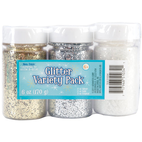Glitter Variety Pack 2oz 3/Pkg