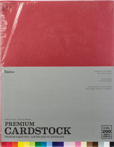Darice Value Pack Smooth Cardstock 8.5"X11" 200/Pkg