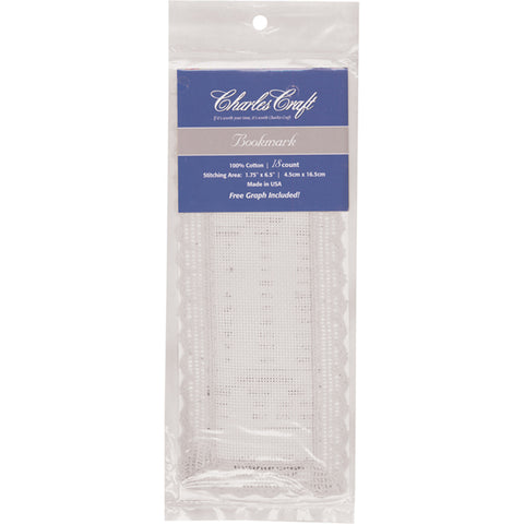 Charles Craft Lace Edged Bookmark 18 Count 3&quot;X8&quot;