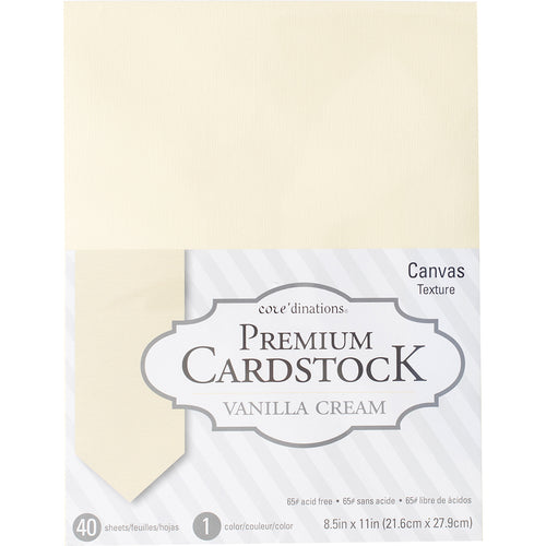 Core'dinations Value Pack Smooth Cardstock 8.5"X11" 40/Pkg