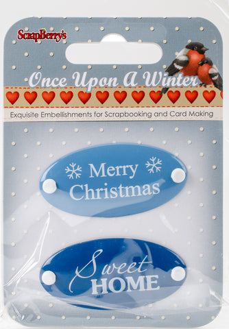 ScrapBerry's Once Upon A Winter Metal Embellishments 2/Pkg