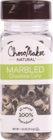 ChocoMaker(R) Natural Marbled Chocolate Curls 1.25oz