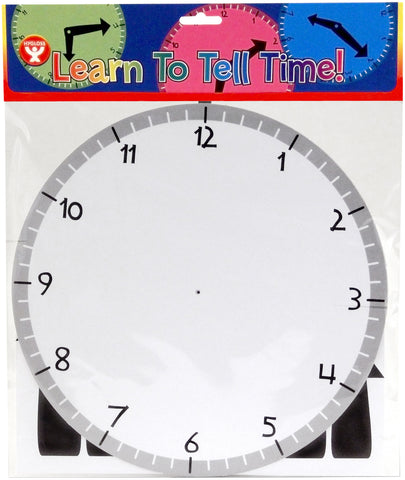 Learn-To-Tell-Time Clock Kit 24/Pkg