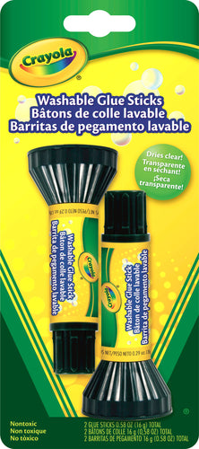 Crayola Washable Glue Sticks 2/Pkg