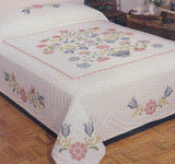 Tobin Stamped Quilt Cross Stitch 90"X103"