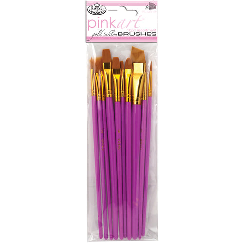 Gold Taklon Pinkart Brush Set