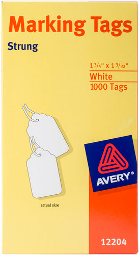Avery White Marking Tags 1.75&quot;X1.09375&quot; 1000/Pkg