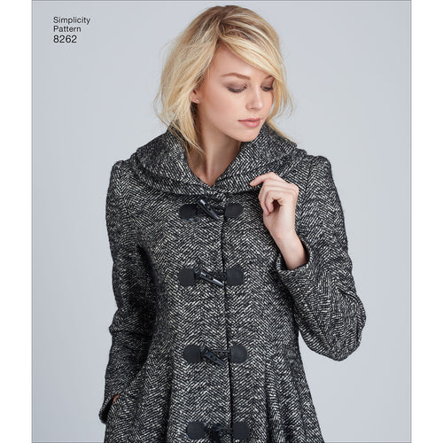 Simplicity Leanne Marshall Misses & Miss Petite Lined Coat