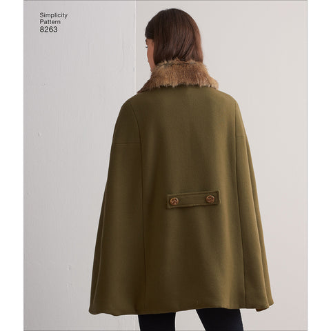 Simplicity In K Design Misses Capes Capelets & Fur Collar