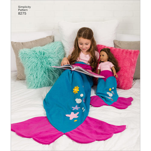 Simplicity Craft Novelty Blankets For Child Adult 18" Doll