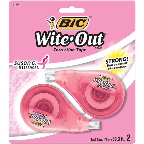 BIC Wite-Out EZ Correction Tapes 2/Pkg