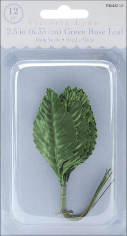 Victoria Lynn Rose Leaf 2.5" 12/Pkg