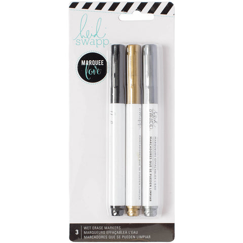 Heidi Swapp Lightbox Wet Erase Markers 3/Pkg