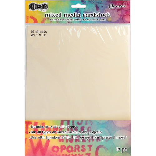 Dyan Reaveley's Dylusions Mixed Media Cardstock 10/Pkg