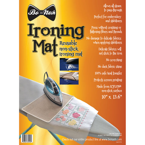 Bo-Nash Ironing Mat W/Icflon Non-Stick Surface