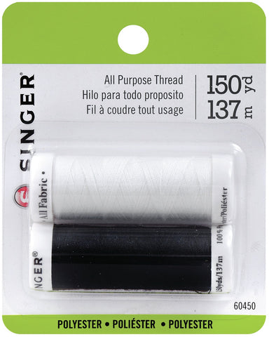 Singer All-Purpose Polyester Thread 200yd 2/Pkg