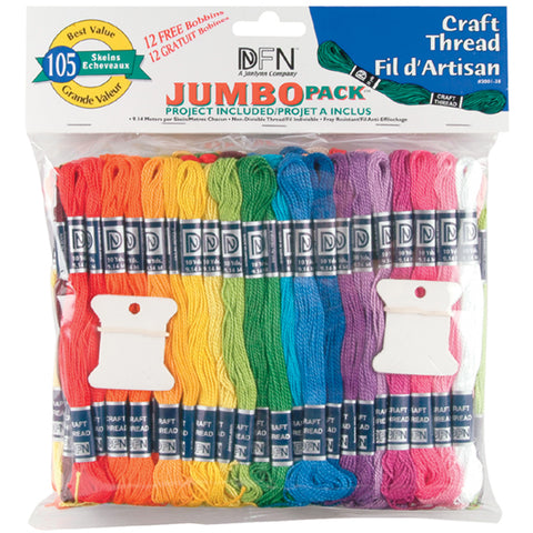 Janlynn Craft Thread Jumbo Pack 9.9yd 105/Pkg