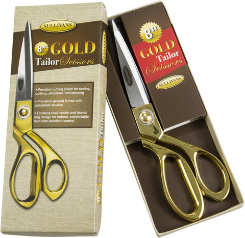 Sullivans Gold Tailor Scissors 8"