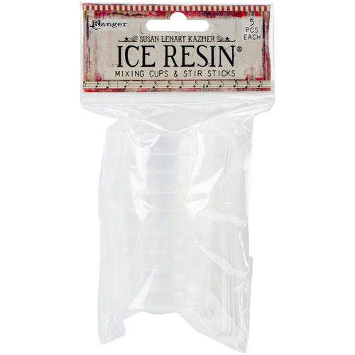 Ice Resin Mixing Cups & Stir Sticks 5/Pkg