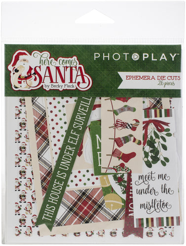 Here Comes Santa Ephemera Die-Cuts 26/Pkg