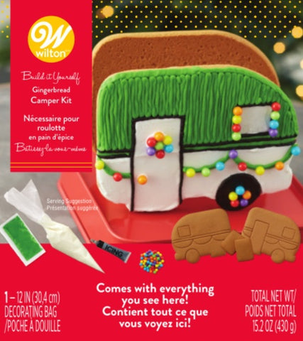 Unassembled Gingerbread Camper Kit