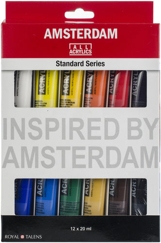 Amsterdam 20ml Standard Acrylic Paint Set 12/Pkg