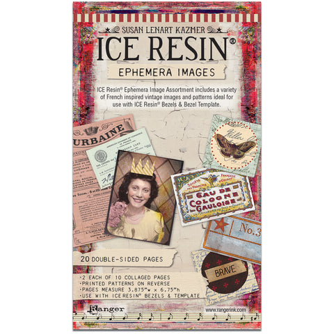 Ice Resin Ephemera Image Assortment 20/Sheets Double Sided