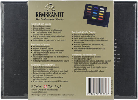 Rembrandt Half Stick Soft Pastels Set 15/Pkg