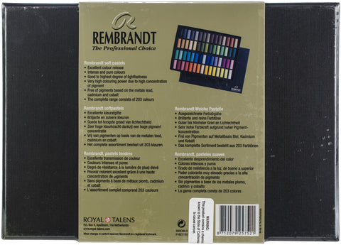 Rembrandt Half Stick Soft Pastels Set 60/Pkg