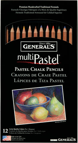 MultiPastel Pencils 12/Pkg