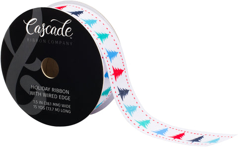 Cascade Canvas Ribbon W/Wired Edge 1.5&quot;X15yd