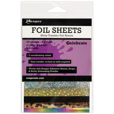 Ranger Shiny Transfer Foil Sheets 10/Pkg