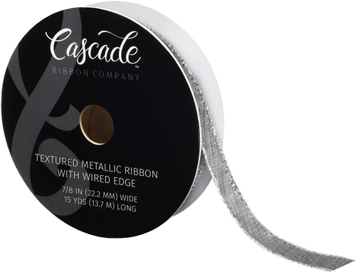 Cascade Sheer Woven Ribbon W/Wired Edge .875&quot;X15yd