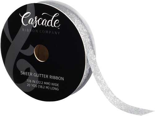 Cascade Metallic Ribbon .875&quot;X20yd