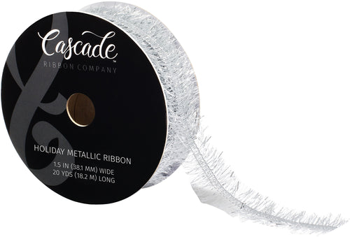 Cascade Woven Metallic Ribbon W/Wired Edge 1.5&quot;X20yd