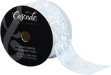 Cascade Textured Fabric Ribbon W/Wired Edge 2.5&quot;X15yd