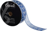 Cascade Sheer Woven Ribbon W/Wired Edge 1.5&quot;X20yd