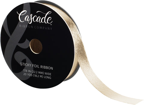 Cascade Sticky Foil Ribbon .875&quot;X20yd