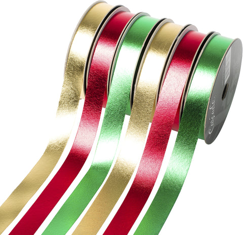 Cascade Sticky Foil Holiday Ribbon Combo 6/Pkg