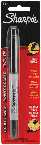Sharpie Fine/Ultra Fine Twin-Tip Permanent Marker Carded