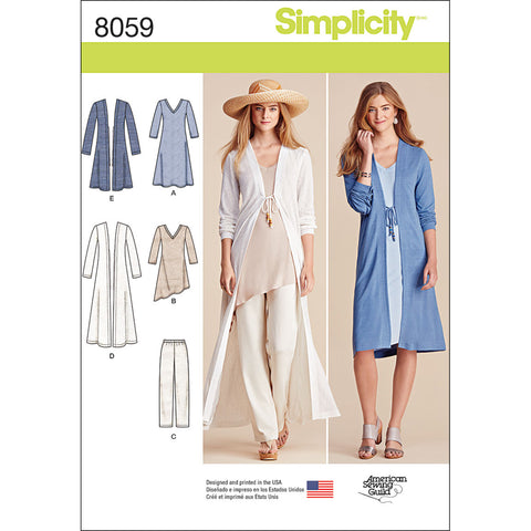 Simplicity American Sewing Guild Duster Pants & Dress