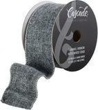 Cascade Flannel Ribbon W/Wired Edge 2.5&quot;X10yd