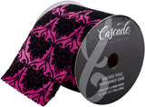 Cascade Textured Satin Ribbon W/Wired Edge 4&quot;X15yd