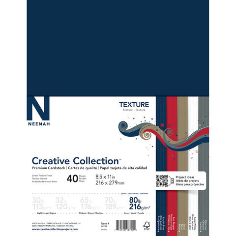 Neenah Textures Cardstock 8.5"X11" 40/Pkg